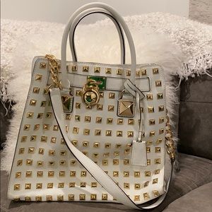 Michael Kors Large White/Stud Handbag